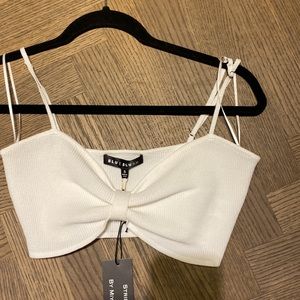 Blue blush crop tank